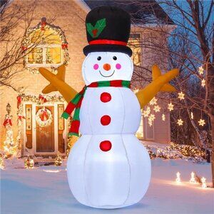 5 FT Christmas Snowman Inflatable Decoration Blow Up Snowman Outdoor Christmas